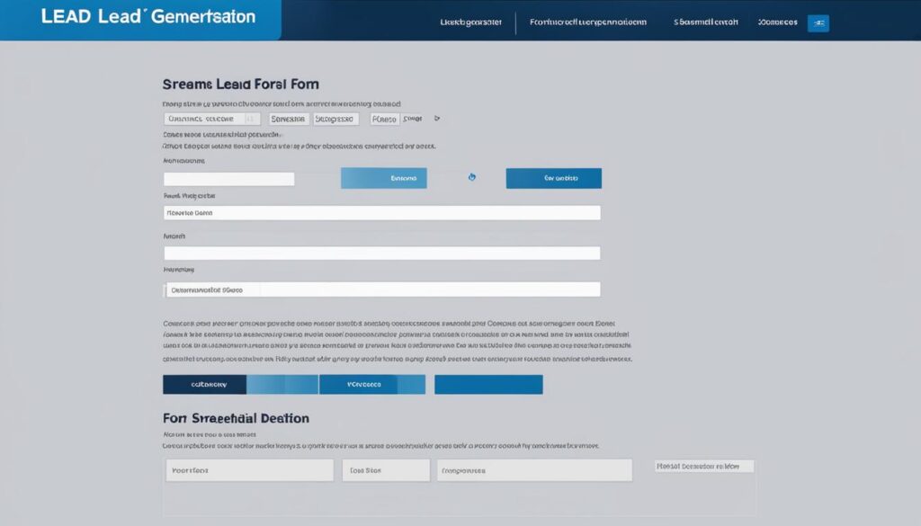 lead generation form lead generation form
